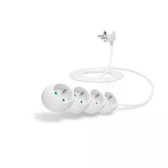 CONNECT IT prodlužovací kabel 230 V, 4 zásuvky, 3 m, bez vypínače (bílý) CONNECT IT prodlužovací kabel 230 V, 4 zásuvky, 3 m, bez vypínače (bílý)