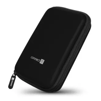 CONNECT IT HardShellProtect pevné skořepinové ochranné pouzdro na 2,5" HDD, černé CONNECT IT HardShellProtect pevné skořepinové ochranné pouzdro na 2,5" HDD, černé