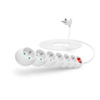 CONNECT IT prodlužovací kabel 230 V, 6 zásuvek, 2 m, s vypínačem (černý) CONNECT IT prodlužovací kabel 230 V, 6 zásuvek, 2 m, s vypínačem (černý)