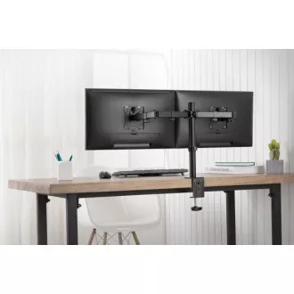 Digitus držák na dva monitory 15-32 ", 2x 8 kg (max.), Černé VESA: 75 x 75, 100 x 100 Digitus držák na dva monitory 15-32 ", 2x 8 kg (max.), Černé VESA: 75 x 75, 100 x 100
