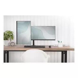 Digitus držák na dva monitory 15-32 ", 2x 8 kg (max.), Černé VESA: 75 x 75, 100 x 100 Digitus držák na dva monitory 15-32 ", 2x 8 kg (max.), Černé VESA: 75 x 75, 100 x 100