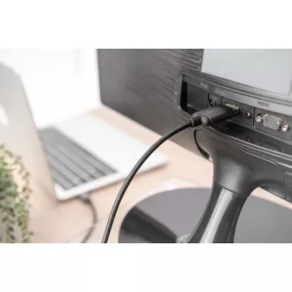 Digitus USB-C - HDMI kabelový adaptér, 1,8 m 4K/30 Hz, černý, kovový kryt Digitus USB-C - HDMI kabelový adaptér, 1,8 m 4K/30 Hz, černý, kovový kryt