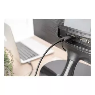 Digitus USB-C - HDMI kabelový adaptér, 1,8 m 4K/30 Hz, černý, kovový kryt Digitus USB-C - HDMI kabelový adaptér, 1,8 m 4K/30 Hz, černý, kovový kryt