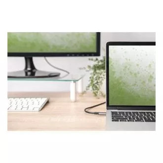 Digitus USB-C - HDMI kabelový adaptér, 1,8 m 4K/30 Hz, černý, kovový kryt Digitus USB-C - HDMI kabelový adaptér, 1,8 m 4K/30 Hz, černý, kovový kryt