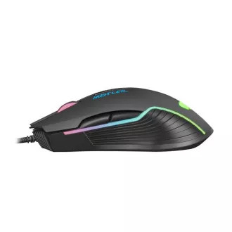 Fury Herní myš Hustler, herní, 6400DPI, USB, optická, drátová, RGB, 7 tlačítek, kabel délka 1,6m, černá Fury Herní myš Hustler, herní, 6400DPI, USB, optická, drátová, RGB, 7 tlačítek, kabel délka 1,6m, černá