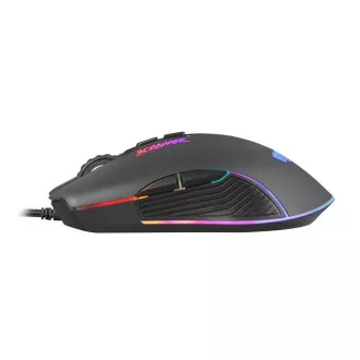 Fury Herní myš Scrapper, herní, 6400DPI, USB, optická, drátová, RGB, 7 tlačítek, kabel délka 1,6m, černá