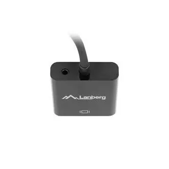 LANBERG adaptér HDMI (M) na VGA (F) + Minijack 3.5mm (F) kabel 20cm LANBERG adaptér HDMI (M) na VGA (F) + Minijack 3.5mm (F) kabel 20cm