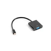 LANBERG adaptér mini DisplayPort 1.2 na VGA, M/F, kabel 20cm, černý