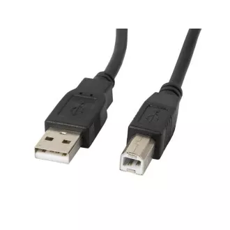 LANBERG USB - A (M) na USB - B (M) 2.0, kabel 0,5m, černý LANBERG USB - A (M) na USB - B (M) 2.0, kabel 0,5m, černý