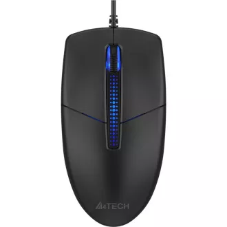 A4tech N-530S, podsvícená kancelářská myš, 1200 DPI, USB, černá
