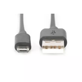 Digitus USB 2.0 kabel USB A samec na USB micro B samec, 2x stíněný, Měď, 1m Digitus USB 2.0 kabel USB A samec na USB micro B samec, 2x stíněný, Měď, 1m