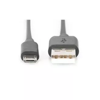 Digitus USB 2.0 kabel USB A samec na USB micro B samec, 2x stíněný, Měď, 1m Digitus USB 2.0 kabel USB A samec na USB micro B samec, 2x stíněný, Měď, 1m