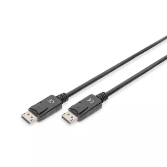 Digitus Připojovací kabel DisplayPort 1.2, DP M/M, 3,0 m, se západkou, Ultra HD 4K, bl Digitus Připojovací kabel DisplayPort 1.2, DP M/M, 3,0 m, se západkou, Ultra HD 4K, bl