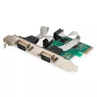 Digitus Adaptér PCI Express x1 2xseriový port, +low profile čipová sada: ASIX99100 Digitus Adaptér PCI Express x1 2xseriový port, +low profile čipová sada: ASIX99100