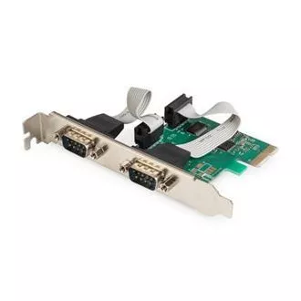 Digitus Adaptér PCI Express x1 2xseriový port, +low profile čipová sada: ASIX99100 Digitus Adaptér PCI Express x1 2xseriový port, +low profile čipová sada: ASIX99100