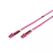DIGITUS Fiber Optic Patch Cord, LC to LC, Multimode OM4 - 50/125 µ, Duplex Length 1m