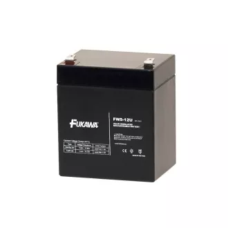 FUKAWA akumulátor FW 5-12 U (12V; 5Ah; faston F2-6,3mm; životnost 5let) FUKAWA akumulátor FW 5-12 U (12V; 5Ah; faston F2-6,3mm; životnost 5let)