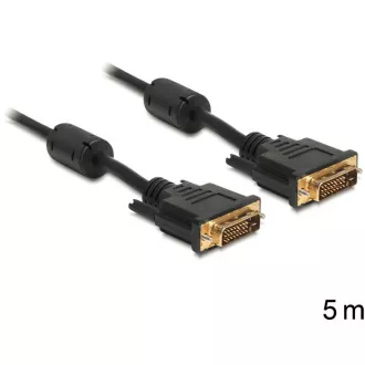 Delock připojovací kabel DVI-D 24+1 samec > samec 5 m Delock připojovací kabel DVI-D 24+1 samec > samec 5 m