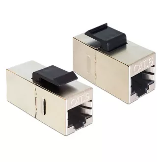 Delock Keystone Module RJ45 samice > RJ45 samice Cat.6, spojka Delock Keystone Module RJ45 samice > RJ45 samice Cat.6, spojka