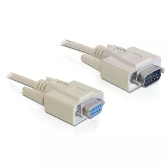 Delock Cable RS-232 serial Sub-D9 samec / samice 2 m Delock Cable RS-232 serial Sub-D9 samec / samice 2 m