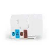 DIGITUS Keystone Jack CAT 5e, nestíněný RJ45 na LSA, barva bílá