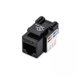 Digitus CAT 6 Keystone Jack, nestíněný RJ45 na LSA, barva černá Digitus CAT 6 Keystone Jack, nestíněný RJ45 na LSA, barva černá