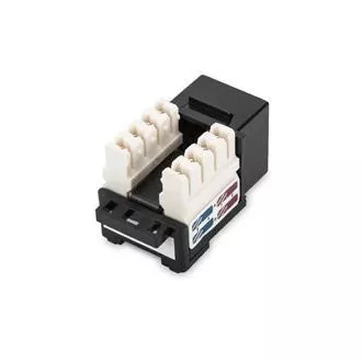 Digitus CAT 6 Keystone Jack, nestíněný RJ45 na LSA, barva černá Digitus CAT 6 Keystone Jack, nestíněný RJ45 na LSA, barva černá