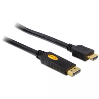 Delock kabel DisplayPort samec na HDMI samec, délka 3m Delock kabel DisplayPort samec na HDMI samec, délka 3m