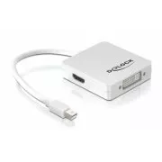 Delock adaptér DisplayPort mini (samec) na Displayport / HDMI / DVI 29 pin