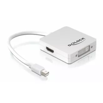 Delock adaptér DisplayPort mini (samec) na Displayport / HDMI / DVI 29 pin Delock adaptér DisplayPort mini (samec) na Displayport / HDMI / DVI 29 pin