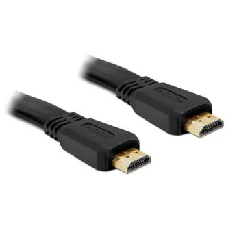 Delock HDMI 1.4 kabel A/A samec/samec, plochý, délka 3 metry Delock HDMI 1.4 kabel A/A samec/samec, plochý, délka 3 metry