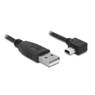 Delock kabel USB 2.0 A-samec > USB mini-B 5-pin samec pravoůhlý, 0,5 metru Delock kabel USB 2.0 A-samec > USB mini-B 5-pin samec pravoůhlý, 0,5 metru