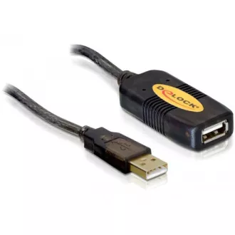 Delock USB 2.0 kabel, prodlužující A-A samec/samice 5m, aktivní Delock USB 2.0 kabel, prodlužující A-A samec/samice 5m, aktivní