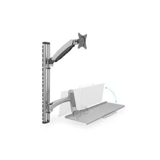 Digitus držák na monitor a klávesnici do 69cm (27"), flexibilní, 8kg VESA 75 x 75 a 100 x 100 mm