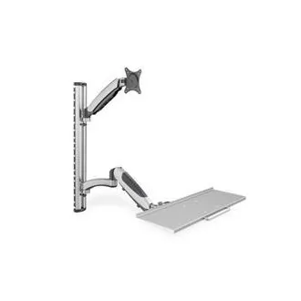 Digitus držák na monitor a klávesnici do 69cm (27"), flexibilní, 8kg VESA 75 x 75 a 100 x 100 mm