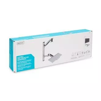 Digitus držák na monitor a klávesnici do 69cm (27"), flexibilní, 8kg VESA 75 x 75 a 100 x 100 mm