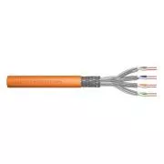Digitus Instalační kabel CAT 7 S-FTP, 1200 MHz Dca (EN 50575), AWG 23/1, klubko 100 m, simplex, barva oranžová