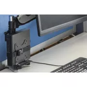 DIGITUS Multifunkční držák stolního počítače pro stolní svorky nebo mezi držáky VESA, VESA 75x75, 100x100