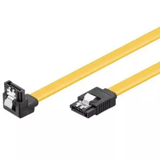 PremiumCord 0,7m SATA 3.0 datový kabel 1.5GBs / 3GBs / 6GBs, kov.západka, 90° PremiumCord 0,7m SATA 3.0 datový kabel 1.5GBs / 3GBs / 6GBs, kov.západka, 90°