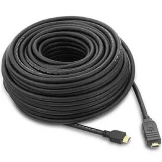 PremiumCord HDMI High Speed with Ether. kabel se zesilovačem, 10m, 3x stínění, M/M, zlacené konektory, černý PremiumCord HDMI High Speed with Ether. kabel se zesilovačem, 10m, 3x stínění, M/M, zlacené konektory, černý