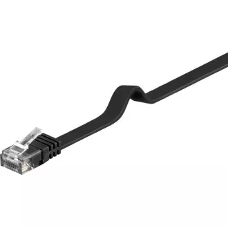 PremiumCord Plochý patch kabel UTP RJ45-RJ45 CAT6 7m černá PremiumCord Plochý patch kabel UTP RJ45-RJ45 CAT6 7m černá