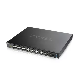 Zyxel XS3800-28, 28-port 10GbE L2+ Switch, MultiGig, 12x 10G Copper, 8x 10G dual pers., 8x 10G SFP+. Dual PSU Zyxel XS3800-28, 28-port 10GbE L2+ Switch, MultiGig, 12x 10G Copper, 8x 10G dual pers., 8x 10G SFP+. Dual PSU