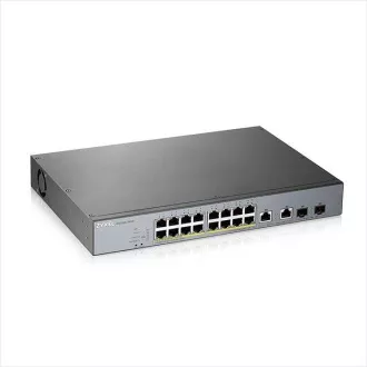 Zyxel GS1350-18HP, 18 Port managed CCTV PoE switch, long range, 250W (1 year NCC Pro pack license bundled) Zyxel GS1350-18HP, 18 Port managed CCTV PoE switch, long range, 250W (1 year NCC Pro pack license bundled)