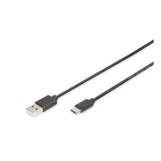Digitus Připojovací kabel USB C na A 1,0 m, 3A, 480 MB, verze 2.0 Digitus Připojovací kabel USB C na A 1,0 m, 3A, 480 MB, verze 2.0