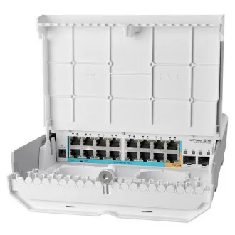 MikroTik CRS318-1Fi-15Fr-2S-OUT - netPower 15FR reverzní POE switch MikroTik CRS318-1Fi-15Fr-2S-OUT - netPower 15FR reverzní POE switch