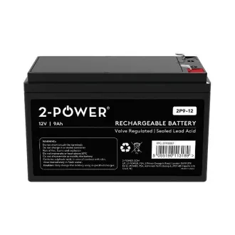 2-Power 2P9-12 12V 9Ah VRLA Baterie F2 ( FASTON 250 ) 2-Power 2P9-12 12V 9Ah VRLA Baterie F2 ( FASTON 250 )