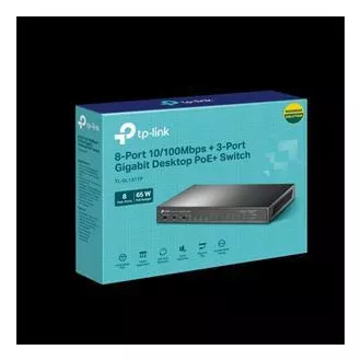TP-Link Switch TL-SL1311P 8x LAN/PoE+, 2x GLAN, 1x SFP , 65W TP-Link Switch TL-SL1311P 8x LAN/PoE+, 2x GLAN, 1x SFP , 65W