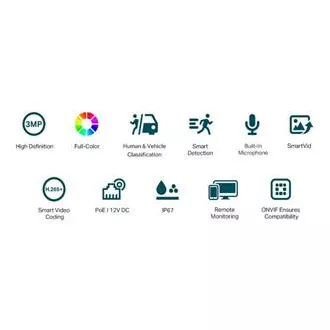 TP-Link VIGI C330(2.8mm) Bullet kamera, 3MP, 2.8mm, Full-Color TP-Link VIGI C330(2.8mm) Bullet kamera, 3MP, 2.8mm, Full-Color