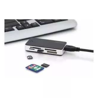 DIGITUS Čtečka karet USB 3.0 s připojovacím kabelem USB 1m Podpora karet MS / SD / SDHC / MiniSD / M2 / CF / MD / SDXC DIGITUS Čtečka karet USB 3.0 s připojovacím kabelem USB 1m Podpora karet MS / SD / SDHC / MiniSD / M2 / CF / MD / SDXC