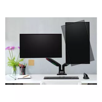 Kensington One-Touch Height Adjustable Dual Monitor Arm - Black Kensington One-Touch Height Adjustable Dual Monitor Arm - Black